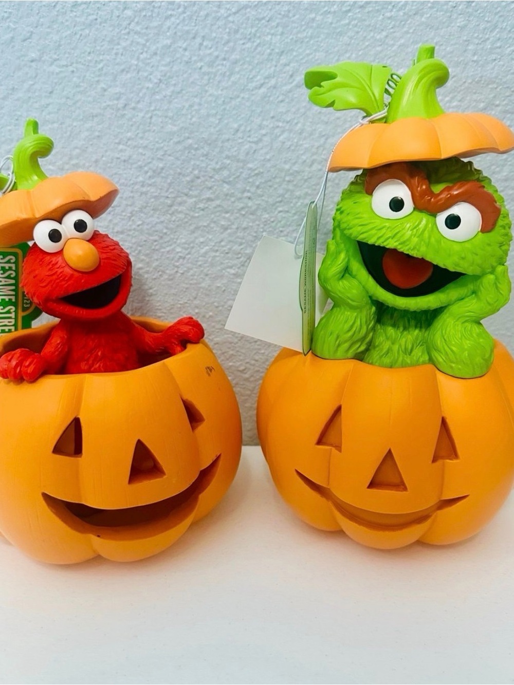 Sesame Street Halloween Pumpkin Figures